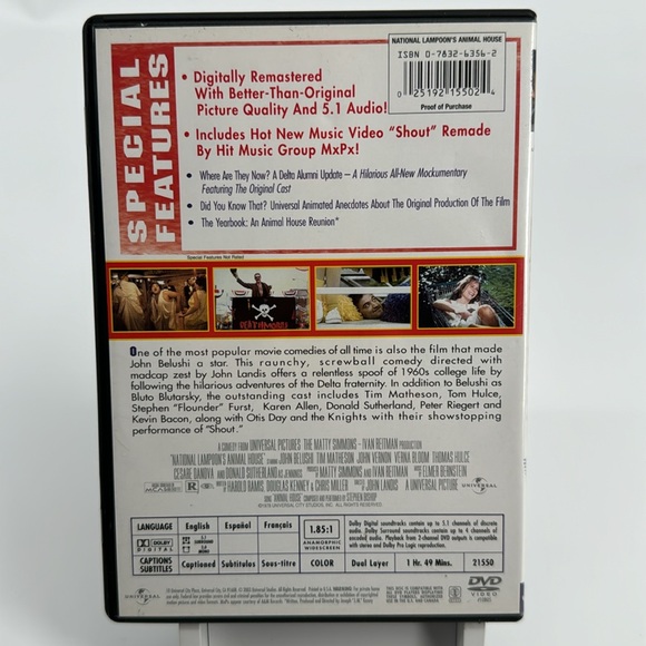 Animal House. Double Secret Probation Edition. Widescreen. - Picture 3 of 4
